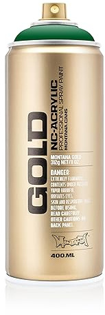 Montana Cans 285745 Spray Dose Gold, Gld400, s6020, 400 ml, Shock Green Dark