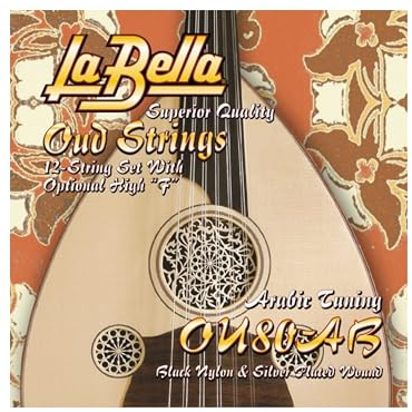LaBella ou80ab Set Oud Arabisch Tuning Schwarz Nylon