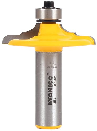 Yonico 12164 Classical Euro Style Door and Drawer Front Edging Router Bit 1/2-Inch Shank