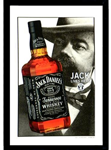 Jack Daniel's Spiegel Jack lives here (22cm x 32cm)