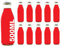 slkfactory 10 des Bouteilles en Verre de 500 ML vides Bouteilles de jus de