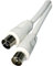 Emos Antena de Cable Coaxial apantallado para TV, Cable de Antena Largo, Conector Recto, 10 m, SD3010