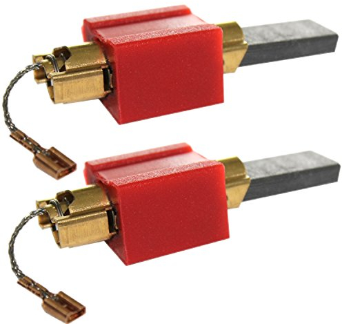 2 escobillas de carbón de motor para lavadora Miele serie W700 / W800 / W900 / YOUNG VISION / W1716 / W1715 / W1724 / W1726 y otros modelos.