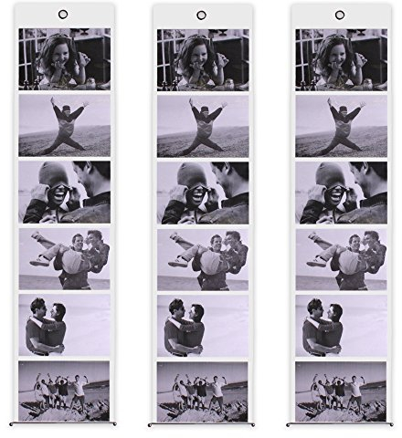 Roomando 3 x Fotovorhang Kartengalerie Fotogalerie Collage 67,5 x 15,5 cm für 6 Fotos 10 x 15 cm im Querformat