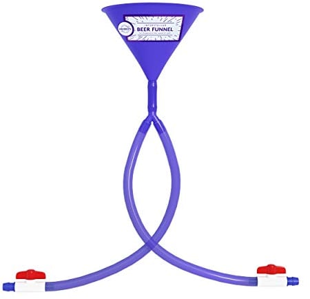 Univercity Bong à bière Double en-tête – Meilleur Entonnoir à bière Double avec valves pour Les fêtes universitaires – Bong à bière Bleu de 60 cm