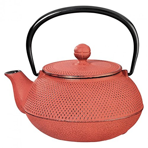 Gusseisen Teekanne Iwachu Japan Arare 0.8l rot