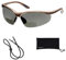 voltX 'CONSTRUCTOR' POLARISED BIFOCAL Reading Safety Glasses (+1.0 Dioptre) UKCA & CE EN166F certified/Cycling Sports Glasses includes microfibre bag and safety cord + UV400 anti fog coated lens