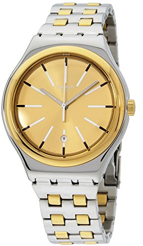 Swatch Herren Armbanduhr Digital Quarz Edelstahl YWS421G