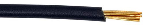 1 CORE Electrical Cable Wire Wiring Conduit Length Single 1.5/2.5/4/6/10mm2 230V (6mm2 x 5m, Black)