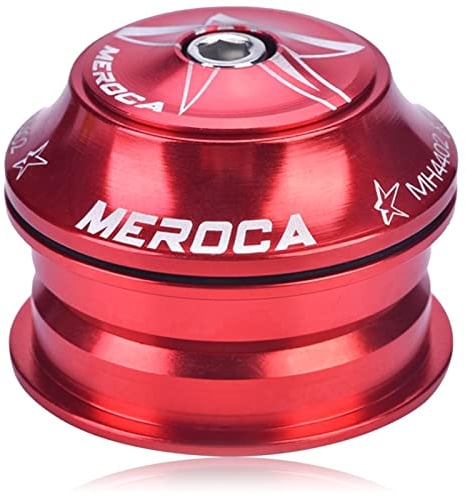 Bicycle Headset, Aluminium Alloy 44mm Mountain Bike Headset, Bike Front Fork Bearings Stem Headset Replacement Bicycle Accessory for Mountain Bike (Red)