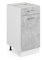 Vicco Küchenunterschrank R-Line, Schubladenschrank für die Küche, Beton, 40 cm ohne Arbeitsplatte