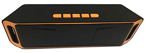 KJST Enceinte Bluetooth Enceinte Bluetooth Portable Mini Enceinte Bluetooth Portablehaut-Parleur Bluetooth Léger Portable 40W sans Fil Stéréo Extérieur Étanche USB/TF/Aux Haut-Parleur FM Em88-Orange