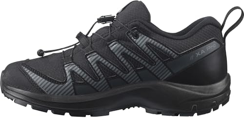 Salomon XA Pro V8 Climasalomon Waterproof Kinder Outdoor-Schuhe, Präzise Passform, Grip in jedem Gelände, Sportlicher Look, Black, 34