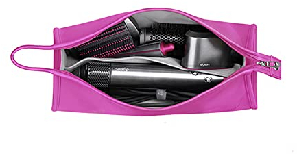 BUBM Reise-Aufbewahrungstasche, kompatibel mit Dyson Airwrap Styler, Shark Flexstyle Air Styling & Trocknungssystem, tragbare Tragetasche Organizer für Airwrap Styler und Aufsätze, Rosa