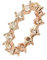 Xenox Damen Ring Sterling Silber 925 Rosé vergoldet mit Zirkonia Steinen - Crush XS2038R, Ringgröße (Durchmesser):56 (17.8 mm Ø)