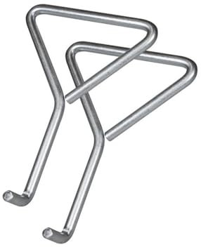 Faithfull Manhole Keys (Pair), Bent O Shape End (10mm Dia, 25mm Depth), Heavy-Duty Zinc Plated - 200mm