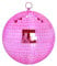 DJBoomy 8 Inch Hanging Mirror Disco Ball: Pink Disco Balls Decorations Mirror Ball with Hanging Ring for Party Decor Home Events DJ Parties