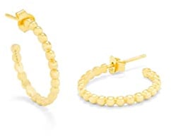 Radiant Fantasy Gold Silver Earrings, Estándar,