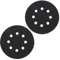 Be In Your Mind 2pcs 125mm Disque de Protection Adhésif pour Tampon d'interface Souple à 8 Trous pour Tampon de Ponçage Pneumatique et Électrique Machine de Polissage et Ponceuse à Auto-aspiration