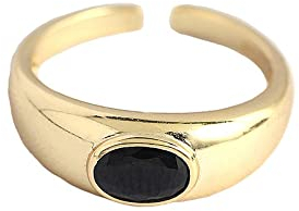 WLLDDDIU Silberringe Damen 925,Retro Gothic Ring 925 Sterling Silber Ringöffnung Verstellbare Ringe 14 Karat Vergoldeter Antiker Ring Für Paar Männer Frauen Charm Schmuck Geschenke