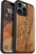 Carveit Magnetic Wood Case for iPhone 15 Pro Max [Solid Wood & Black Soft TPU] Shockproof Protective Cover Unique Wooden Case Compatible with magsafe (Viking Compass Vegvisir -Walnut)