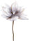 matches21 Schöne künstliche Magnolie aus Schaumstoff - Kunst Blume in grau weiß - Hübsche Hochzeit Pflanzen Deko wie echt Ø 12 x 65 cm