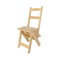 WELL HOME - Silla escalera plegable fabricada en madera acabado SIN barniz 39x53x91 cm