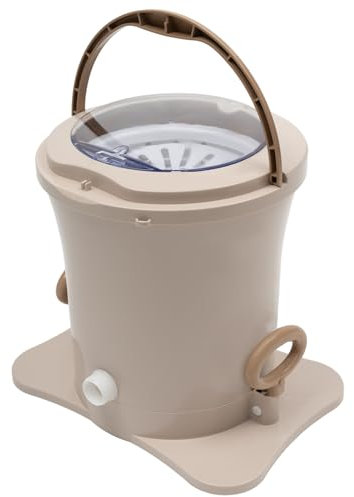 Secadora portátil con pies, mini máquina secadora manual, máquina secadora portátil de una sola bañera, mini secadora compacta de mano, secador manual de cable de 2.4 galones (secadora (color