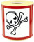 MD Labels Gefahrgutetiketten GHS 06 Achtung Giftig/Akute Toxizität 100x100 mm 500 Stück- GHS Aufkleber für Gefahrstoffkennzeichnung