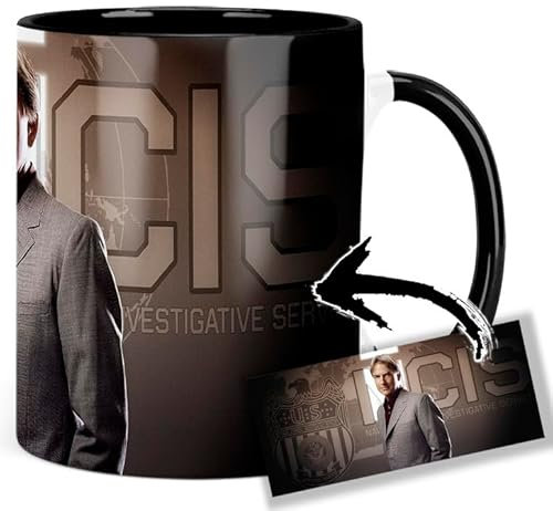 NCIS Mark Harmon Tasse Ceramique Intérieure et Poignée Noire Mug