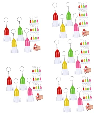 NUOBESTY 5 Sets Schlüsselanhänger-stift Klein Für Den Täglichen Gebrauch Druckkugelschreiber Kunststoffstift Mit Ästhetischem Design Für Und Schüler 12 Stück * 5