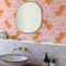 Selbstklebende Tapete Schön Tiger Pink Strukturtapete Wandtattoo Schlafzimmer Tapete Selbstklebend Vliestapete Wallpaper for Living Room Tapeten Leicht zu Entfernen Wandschutzfolie 38.6x250.6cm