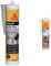 SIKA 670 Fire, Mastic silicone résistant au feu, 300ml, Gris & olle BBQ, Colle spéciale assemblage de petits barbecues en pierre, 500g, Beige clair