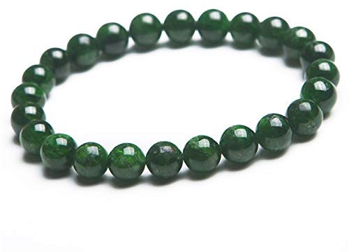 6mm Echter Natürlicher Grüner Chromdiopsid Edelstein Kristall Runde Perle Stretch Armband/556