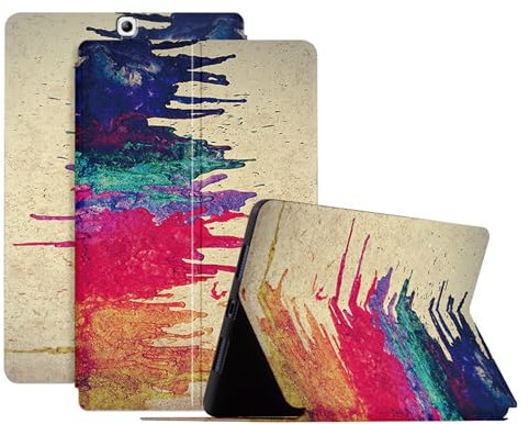 DayQiQiPu Caso per Samsung Galaxy Tab S2 8,0 Pollici 2015 SM-T710/ T713/ T715 Ultrasottile con Motivo di Serie di Pittura a Olio in Pelle PU Flip con Custodia Protettiva per Auto Sveglia/Sonno,06