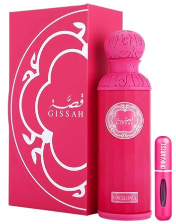 Perfume Gissah One & Only Eau de Parfum 200ml,Fragancia Sofisticada para Mujer con Notas de Bergamota, Caramelo y Ámbar Gris + REGALO Atomizador 5ml Drikanbest