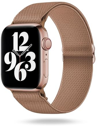 ONEFLOW Flex Loop Kompatibel mit Apple Armband Elastisch, Textil Stoff iWatch Armbänder Damen Herren Sport, Sportarmband Nylon Ersatz Watch Band Flexibel