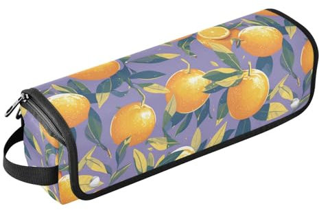 Oranges - Organizador 2 en 1 de herramientas para el cabello con almohadilla resistente al calor, organizador de herramientas para el cabello de gran capacidad para planchas planas, alisadores