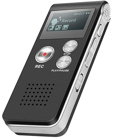 Shinekoo Enregistreur EVP de chasse aux fantômes paranormal 8 Go, boîte vocale numérique, dictaphone professionnel, enregistrement audio USB avec WAV, lecteur MP3