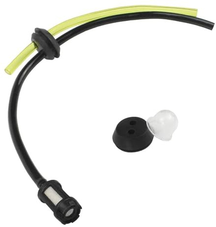 1 Sets Fuel Line Mower Fitting Kit, Universal Grass Trimmer Fuel Line, Strimmer Fuel Pipe, Fuel Tank Seal Grommet, Primer Bulbs, Fuel Hose for Brush Cutter, Trimmer, Mower Brush Cutter