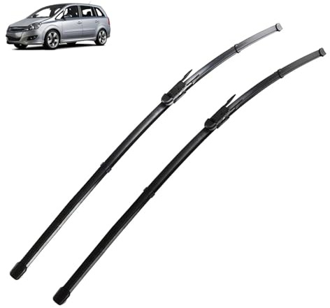 HERTC Auto Scheibenwischerblätter für Opel Zafira B 2005-2014 28+22, Scheibenwischer Dauerhaft Front Wetterfest Wischerblätter Vorne Wischerblatt