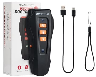 SMART THNGZ Anti Bell Gerät für Hunde, Ultraschall Trainingshilfe | 3 Modi, USB-C, kompakt & handlich, ohne Elektroschock, ab 6 Monaten, für Zuhause & Spaziergänge