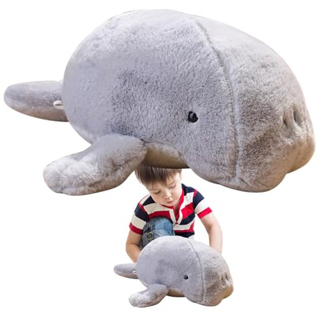 Lamantino Plüsch - Größe 40 cm, weiches Plüschmaterial, Lamantinoplüsch, hautfreundlich | Esszimmer, Schlafzimmer, Sofa, Tischdekoration, Spielzeug