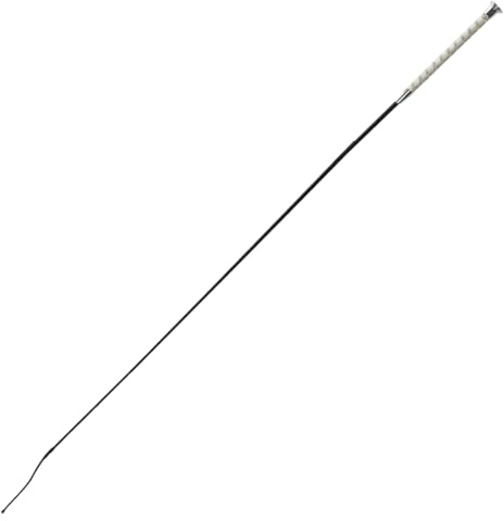 GS Equestrian Sparkle Dressage Whip – Crystal Grip Riding Whip with 11cm Flick for Training & Competition (White, 100cm)