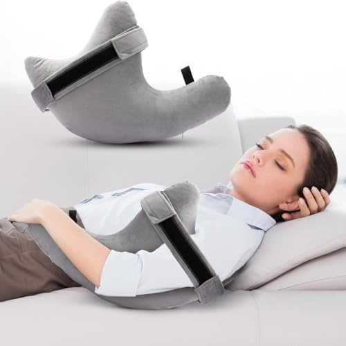 ETOFIXEE Rotatorenmanschette nach Operationen,Schulterstützkissen,Ergonomisches Armkissen für Seitenschläfer,Kissen für Nacken und Schulterschmerzen,waschbarer Mikroplüsch-Veloursbezug