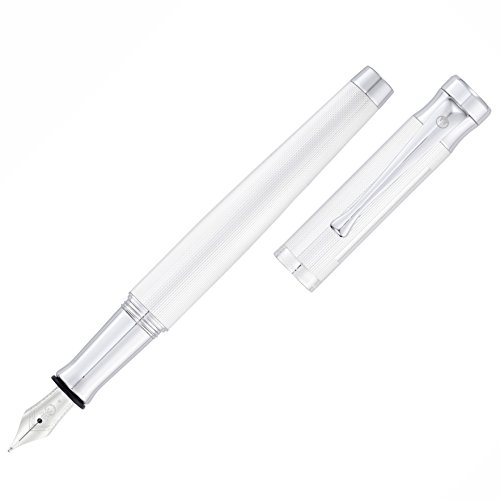 Waldmann Füllhalter Tango, Sterling Silber Linien-Design, Feder:mittel (M)