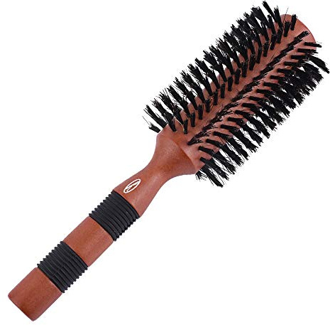 Fine Lines - Radial Bristle Brush, Large | Boar and Nylon Bristle Hair Brush | Soft Bristle Hair Brush for Afro, Wet or Curly Hair | Bristle Hair Brushes for Women and Men