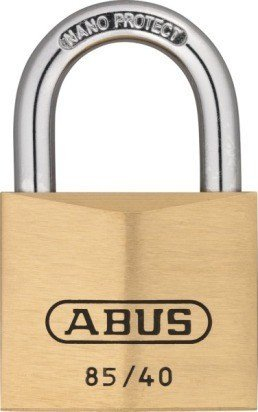 ABUS Messing Vorhängeschloss 85/40 HS R4 11145 36578