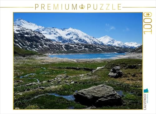 CALVENDO Puzzle Splügenpass, Alpen | 1000 Teile Lege-Größe 64 x 48 cm Foto-Puzzle für glückliche Stunden