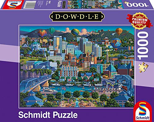 Schmidt Spiele Eric Dowdle 59641 Chattanoga 1000 Piece Puzzle Multi-Coloured